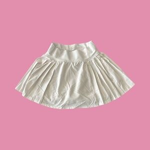 Elegant White Skater Skirt for Kids